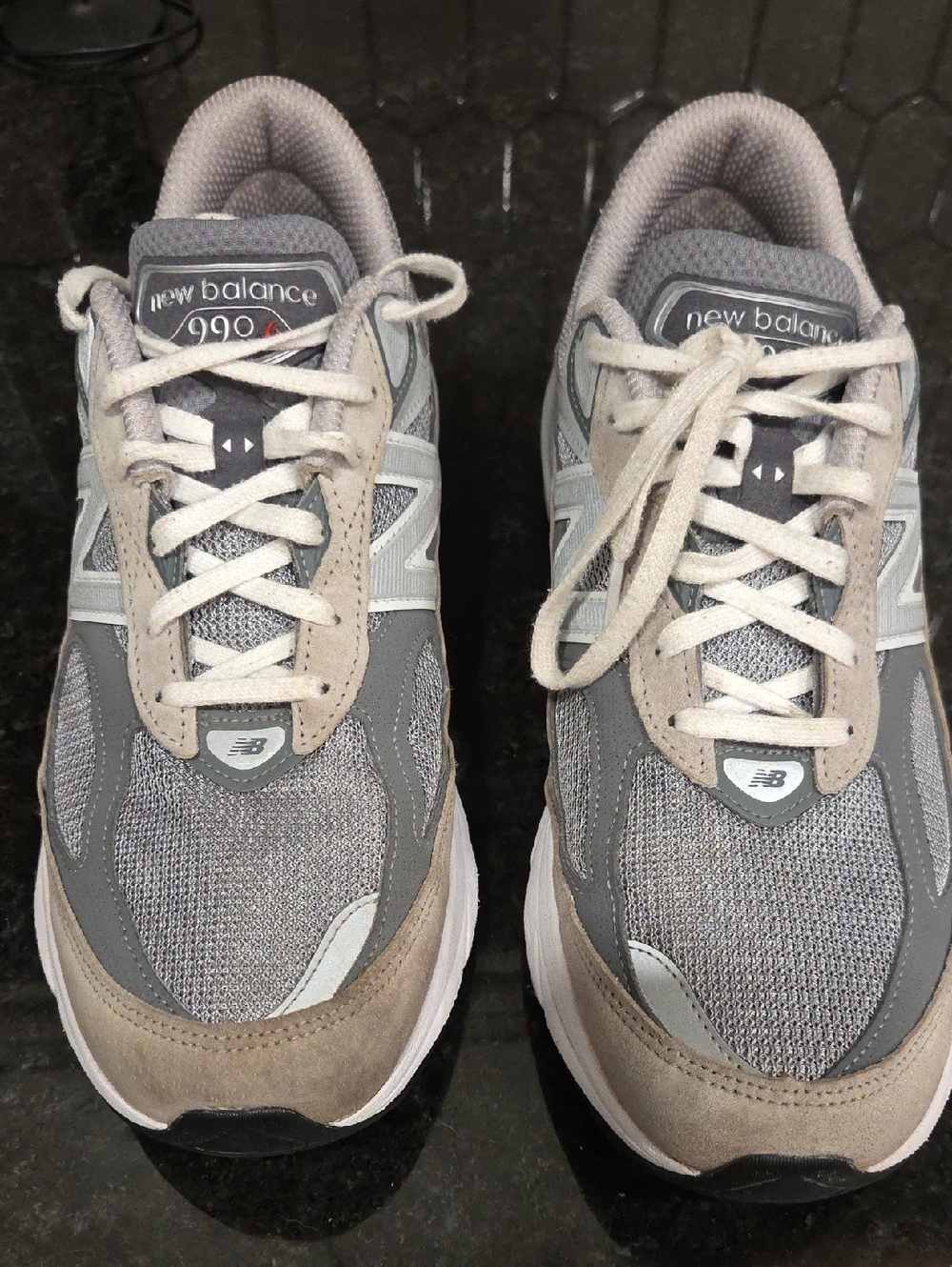 New Balance Gray and Taupe 990 Athletic Sneakers Men 9 5